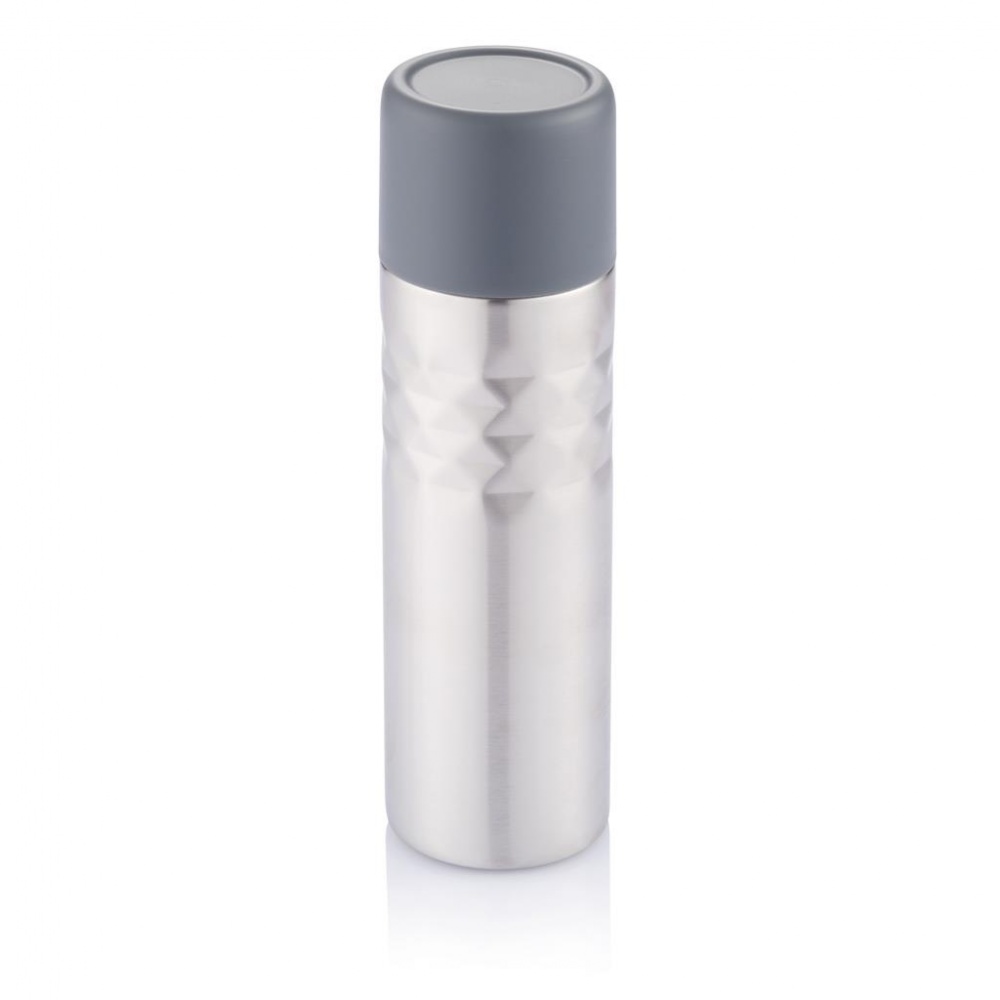 Logo trade promotional gift photo of: Mosa flask, Stainless steel with personalized name, sleeve, gift wrap