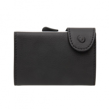 Logotrade promotional merchandise image of: C-Secure RFID card holder & wallet black with name, sleeve, gift wrap