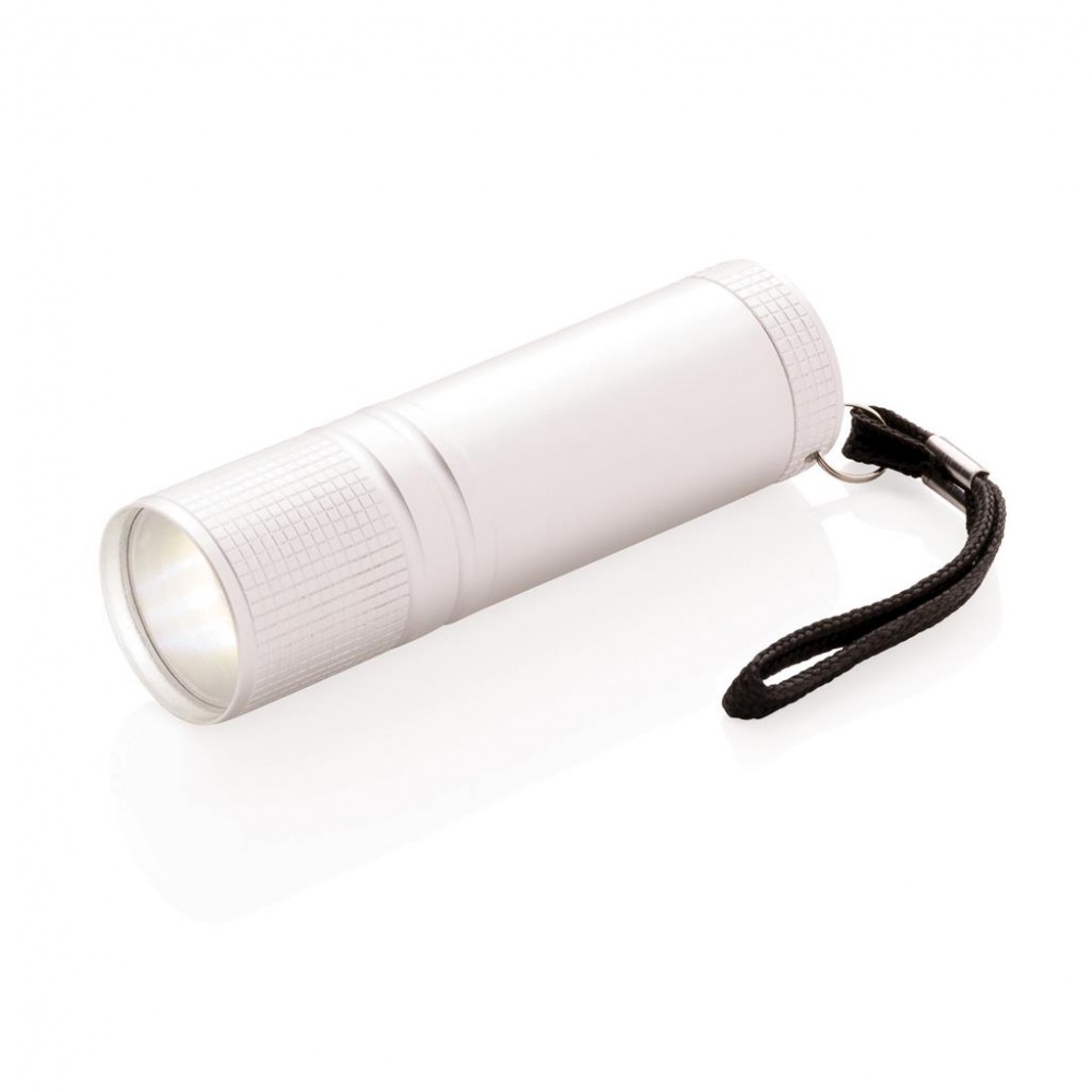 Logo trade promotional merchandise picture of: COB torch, silver