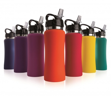 Logo trade promotional gifts picture of: WATER BOTTLE COLORISSIMO, 600 ml.
