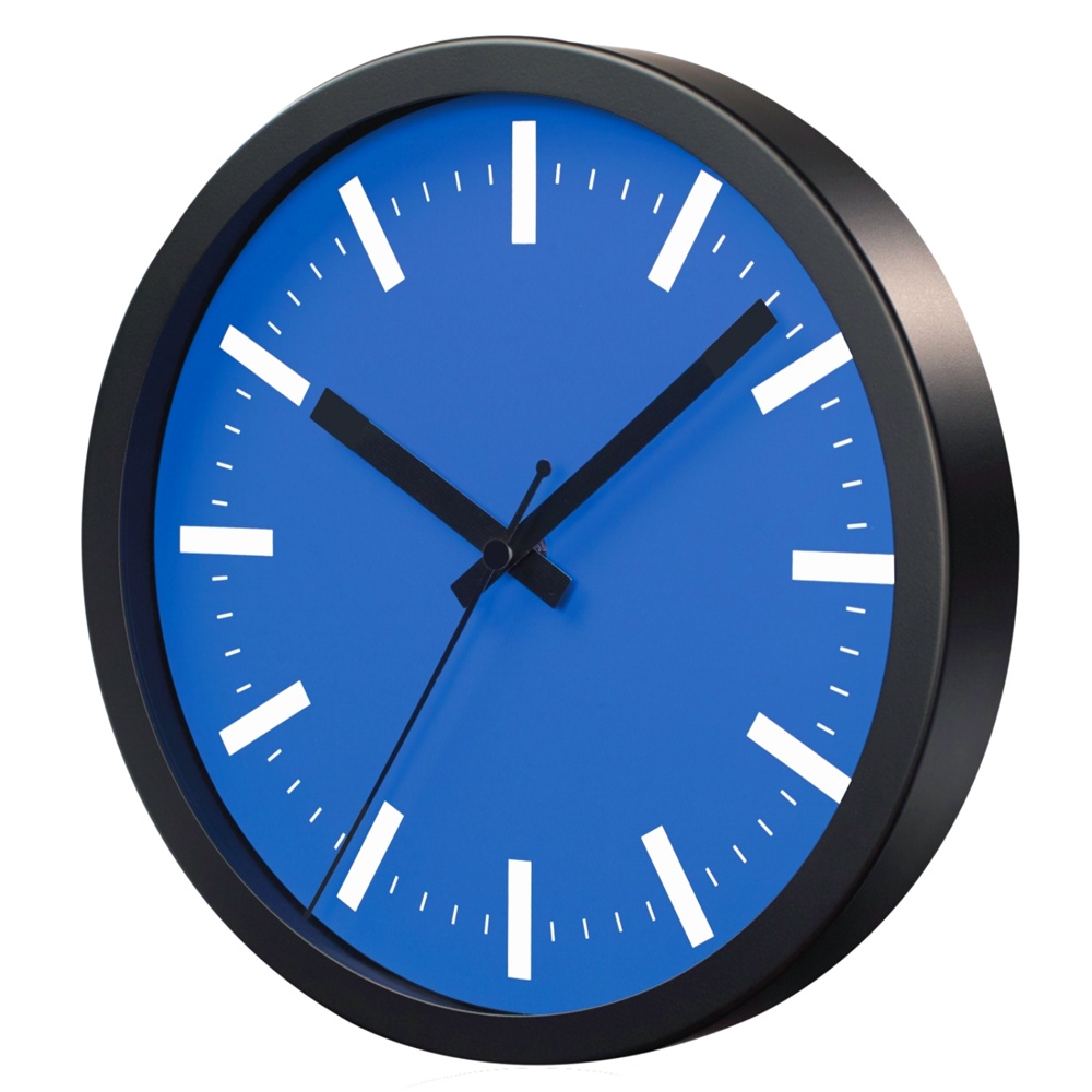 Logo trade corporate gifts picture of: WALL CLOCK SAINT-TROPEZ, Blue