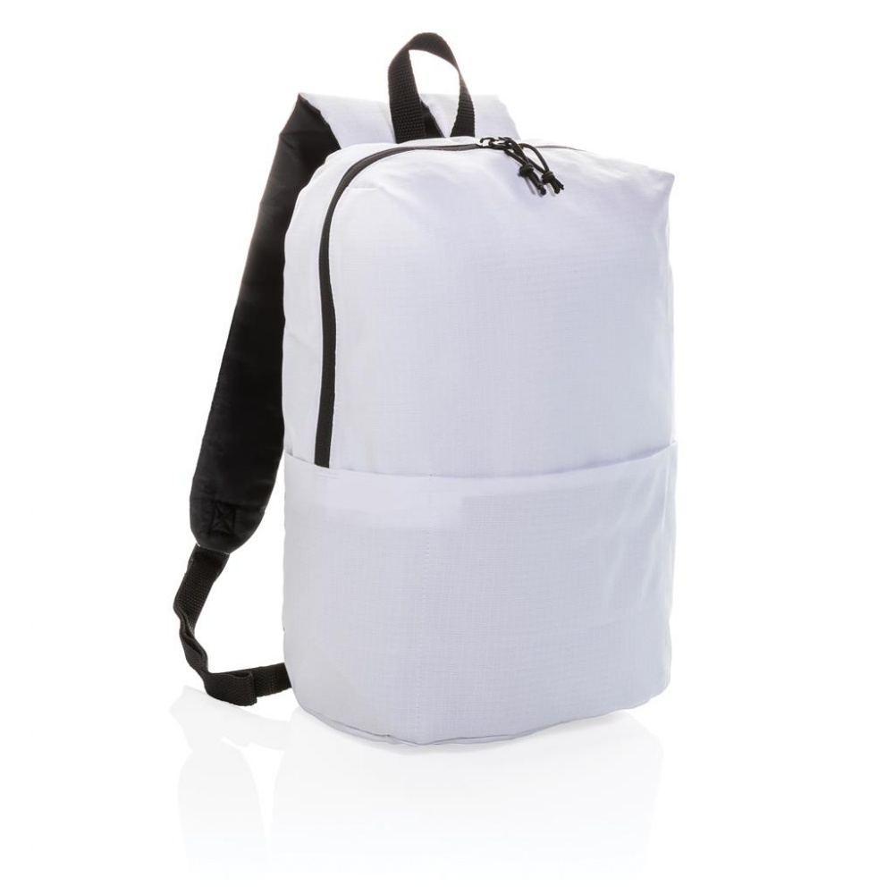 Logo trade corporate gifts image of: Casual backpack PVC free, white