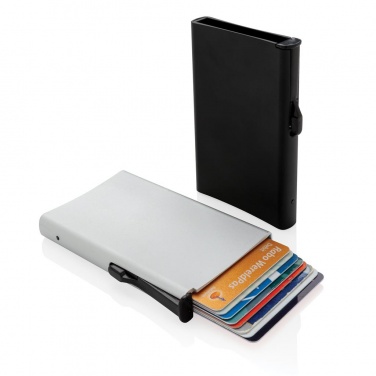 Logo trade promotional products picture of: Standard aluminium RFID cardholder, black