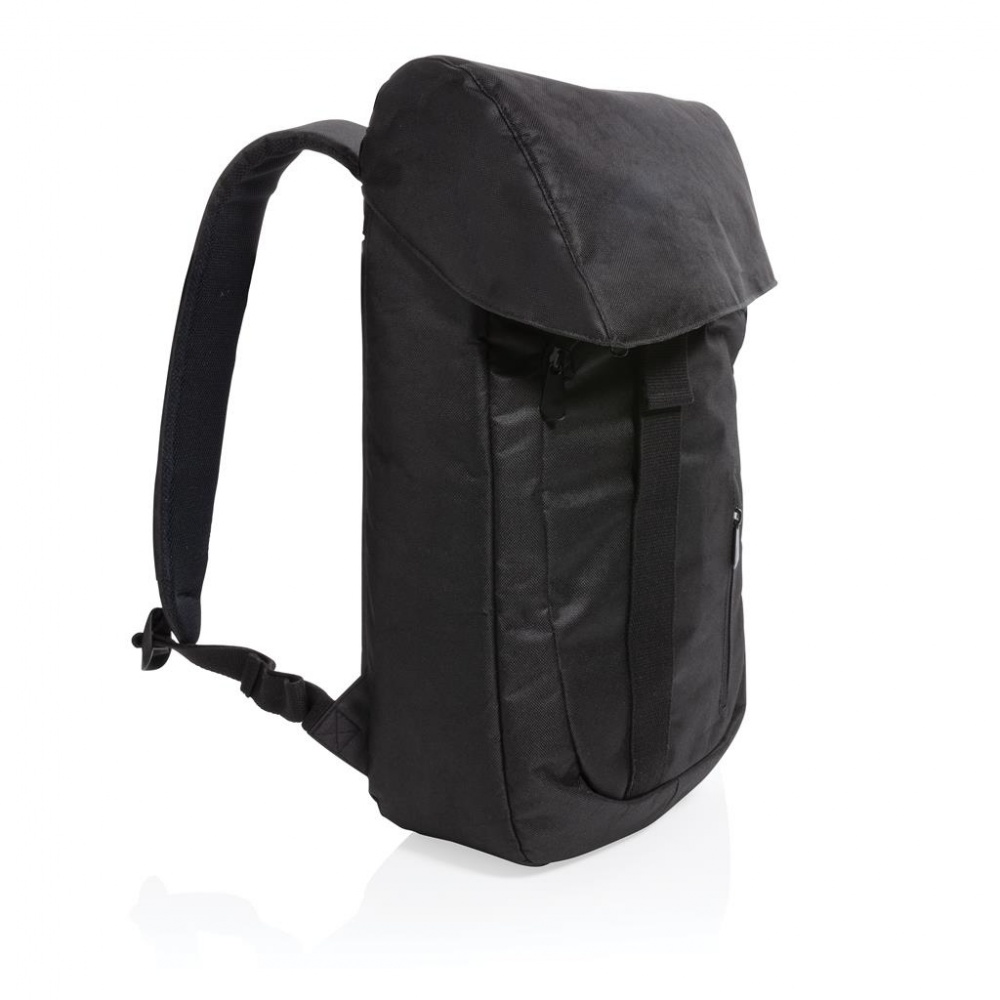Logo trade advertising product photo of: Osaka  rPET backpack, black