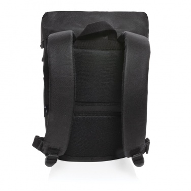 Logo trade business gift photo of: Osaka  rPET backpack, black