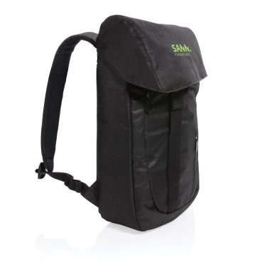 Logotrade promotional products photo of: Osaka  rPET backpack, black