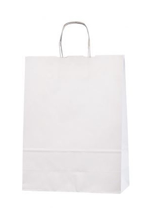 Logotrade promotional product image of: PAPERBAG WHITE 23X10X32CM