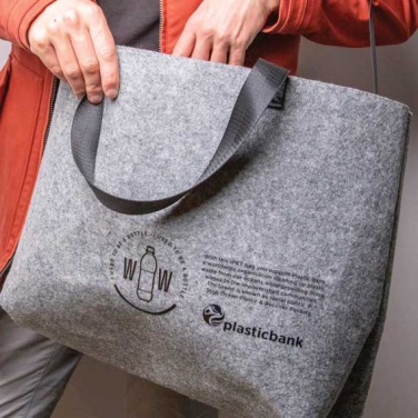 Logo trade promotional items image of: RPET Felt Shoulder Bag