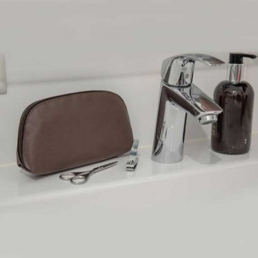 Logotrade promotional merchandise photo of: Apple Leather Toiletry Bag