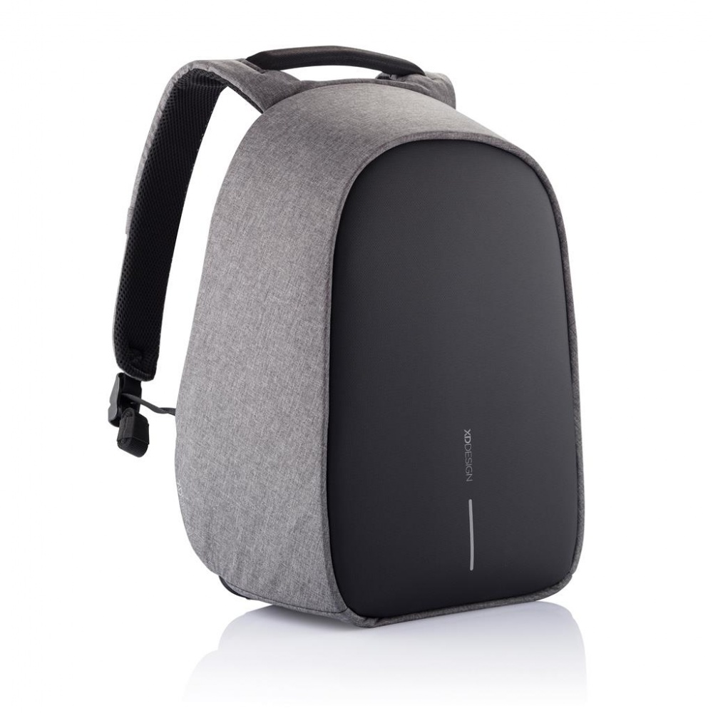 Logo trade promotional merchandise picture of: Bobby Hero XL, Anti-theft backpack, grey