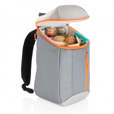 Logotrade promotional giveaway image of: Hiking cooler backpack 10L, grey