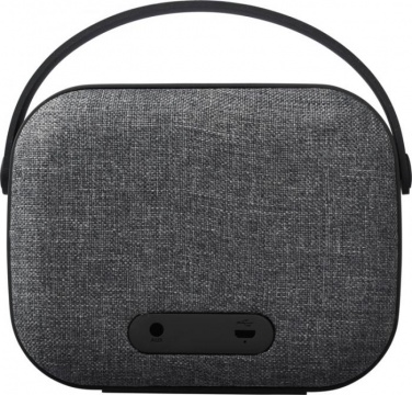 Logo trade advertising products picture of: Woven Fabric Bluetooth® Speaker, grey