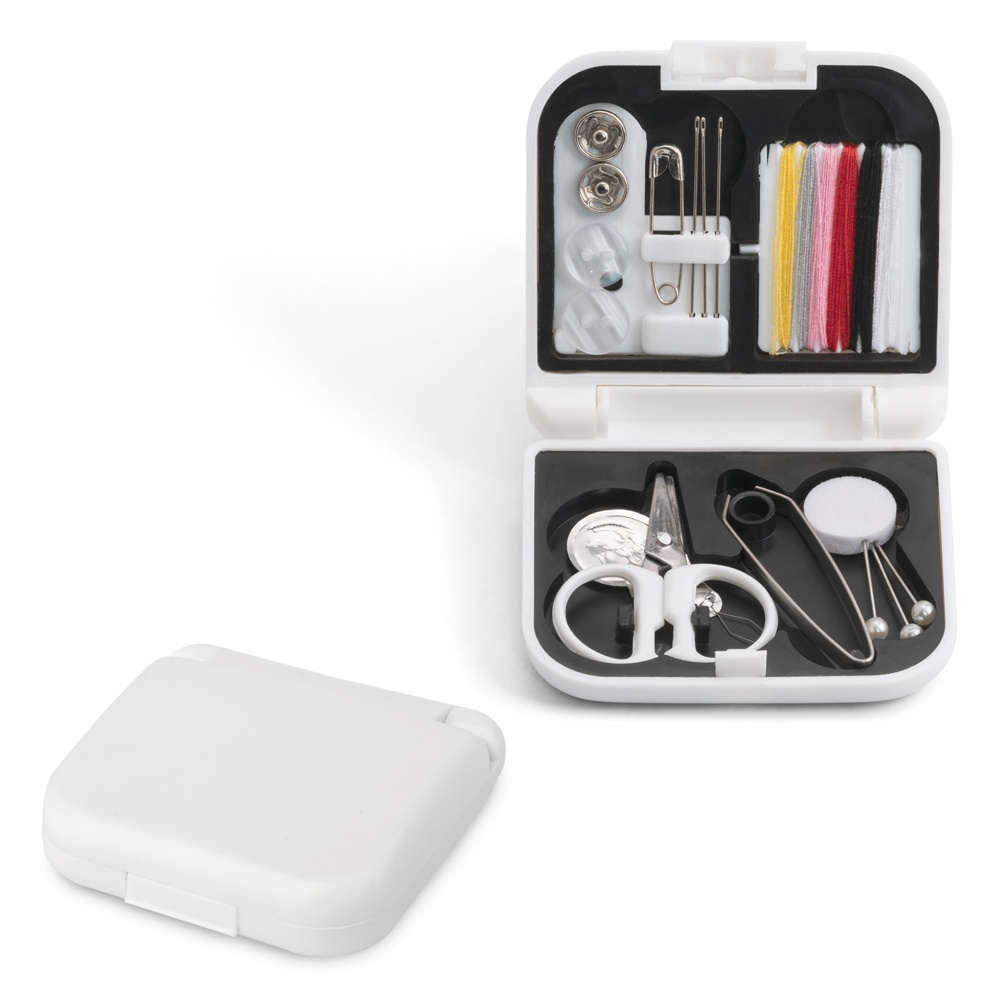 Logotrade promotional giveaway image of: BILBO travel sewing kit, white