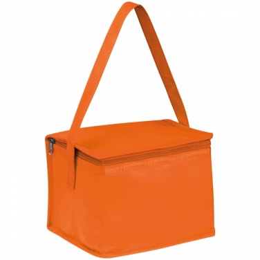 Logotrade promotional giveaway picture of: Non-woven cooling bag - 6 cans, Orange