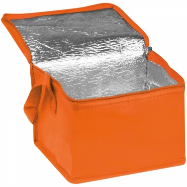 Logotrade promotional merchandise picture of: Non-woven cooling bag - 6 cans, Orange