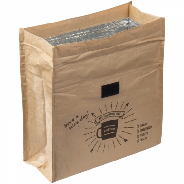 Logo trade promotional merchandise image of: Insulated bag -retro design, Beige
