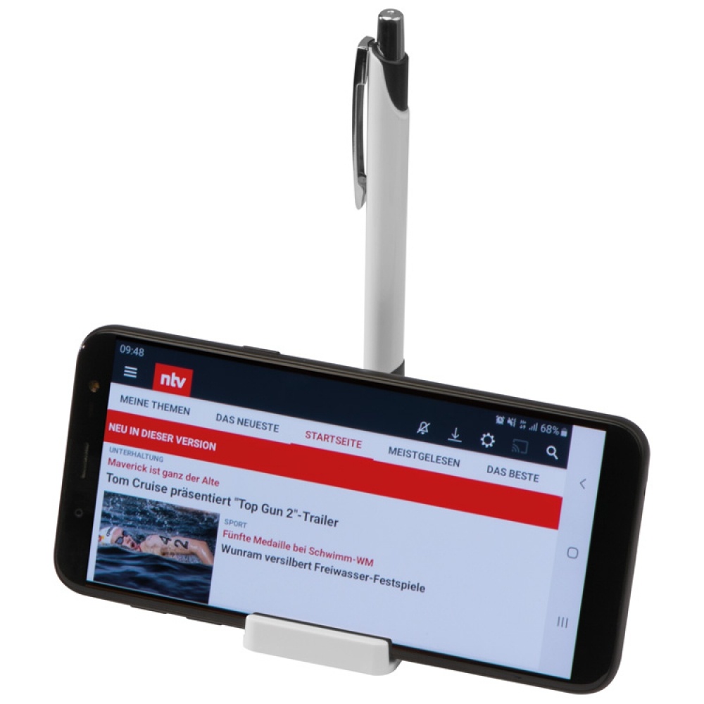 Logotrade promotional merchandise picture of: Mobile phone holder with magnetic function, includes metal ballpen