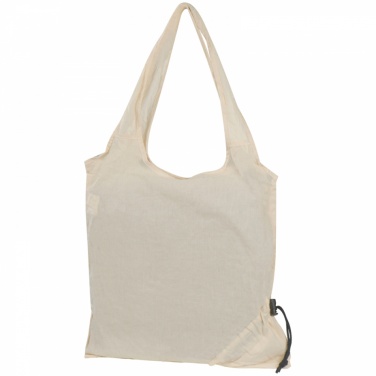 Logo trade promotional giveaways picture of: Foldable cotton bag, White