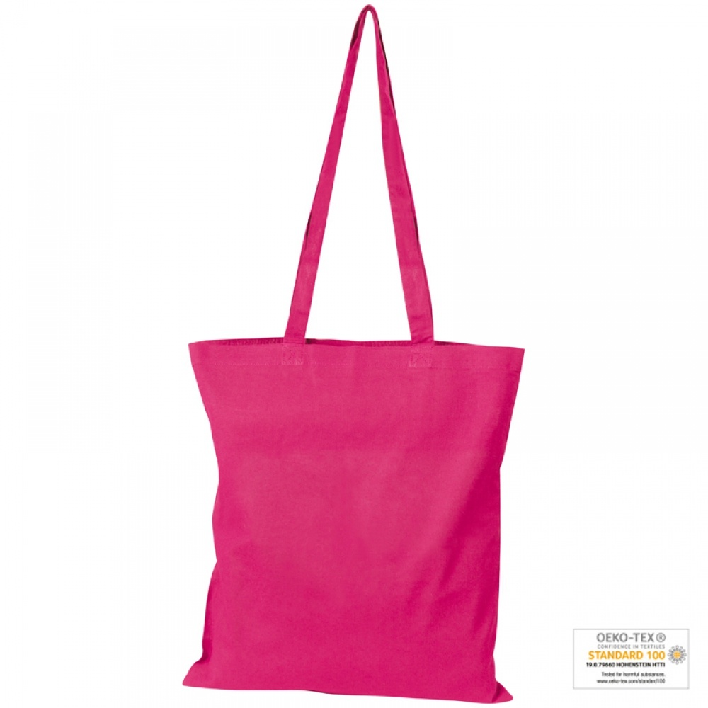 Logo trade promotional giveaways picture of: Cotton bag with long handles, Pink
