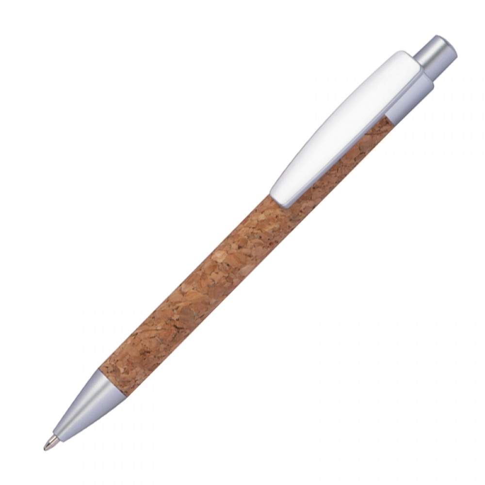 Logotrade promotional products photo of: Cork ballpen, Brown