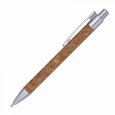 Logotrade promotional giveaway picture of: Cork ballpen, Brown