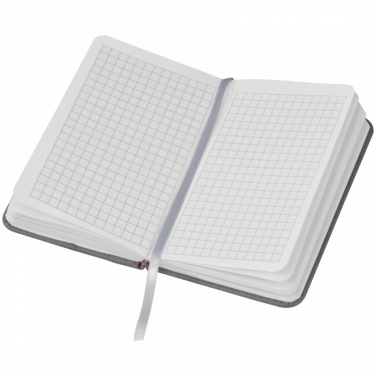 Logo trade corporate gifts picture of: Notebook with pocket A6, Grey