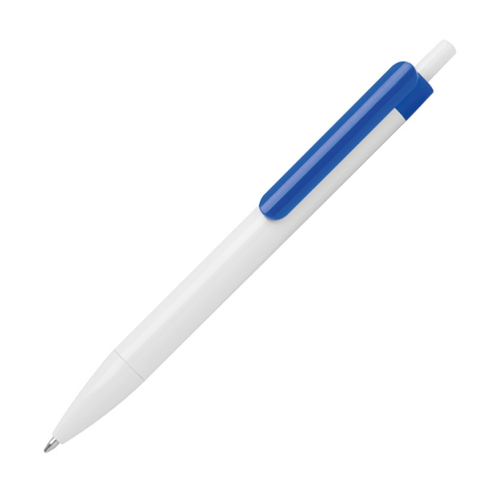 Logotrade promotional gift picture of: Ballpen with colored clip, Blue