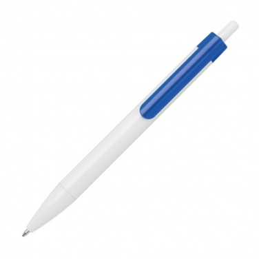 Logo trade promotional product photo of: Ballpen with colored clip, Blue