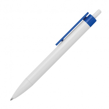 Logotrade business gift image of: Ballpen with colored clip, Blue
