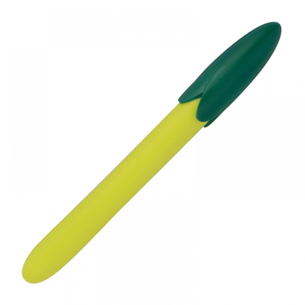 Logo trade promotional merchandise image of: Corn pen, Yellow