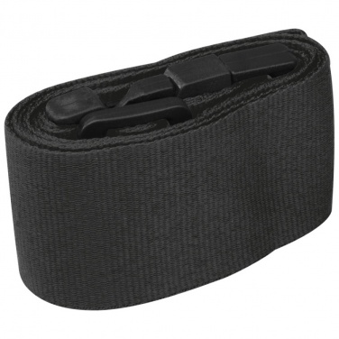 Logo trade corporate gift photo of: Adjustable luggage strap, Black/White