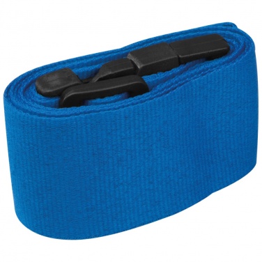 Logo trade business gift photo of: Adjustable luggage strap, Blue