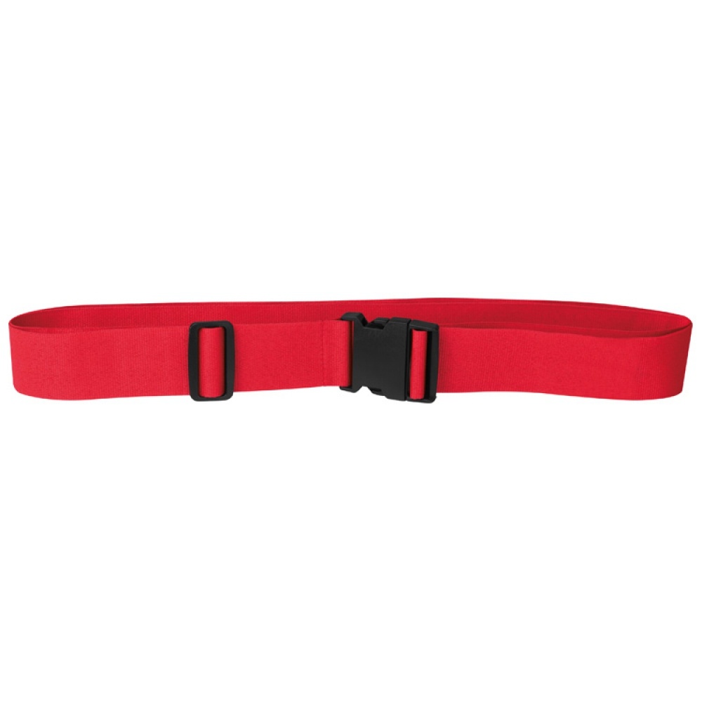 Logo trade business gifts image of: Adjustable luggage strap, Red