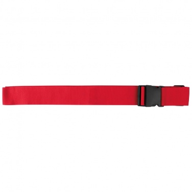 Logo trade advertising products image of: Adjustable luggage strap, Red