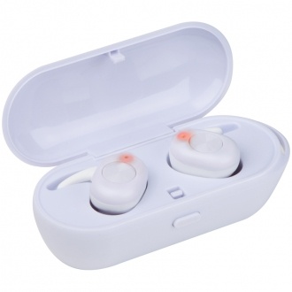Logo trade promotional gift photo of: In-ear headphones, White