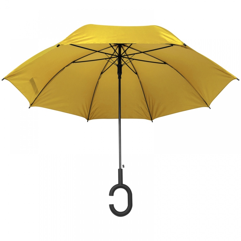 Logotrade promotional merchandise picture of: Hands-free umbrella, Yellow