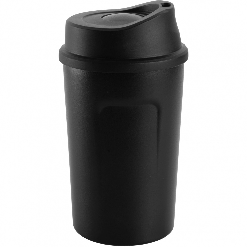 Logotrade business gift image of: Thermo mug LIARD, Black/White