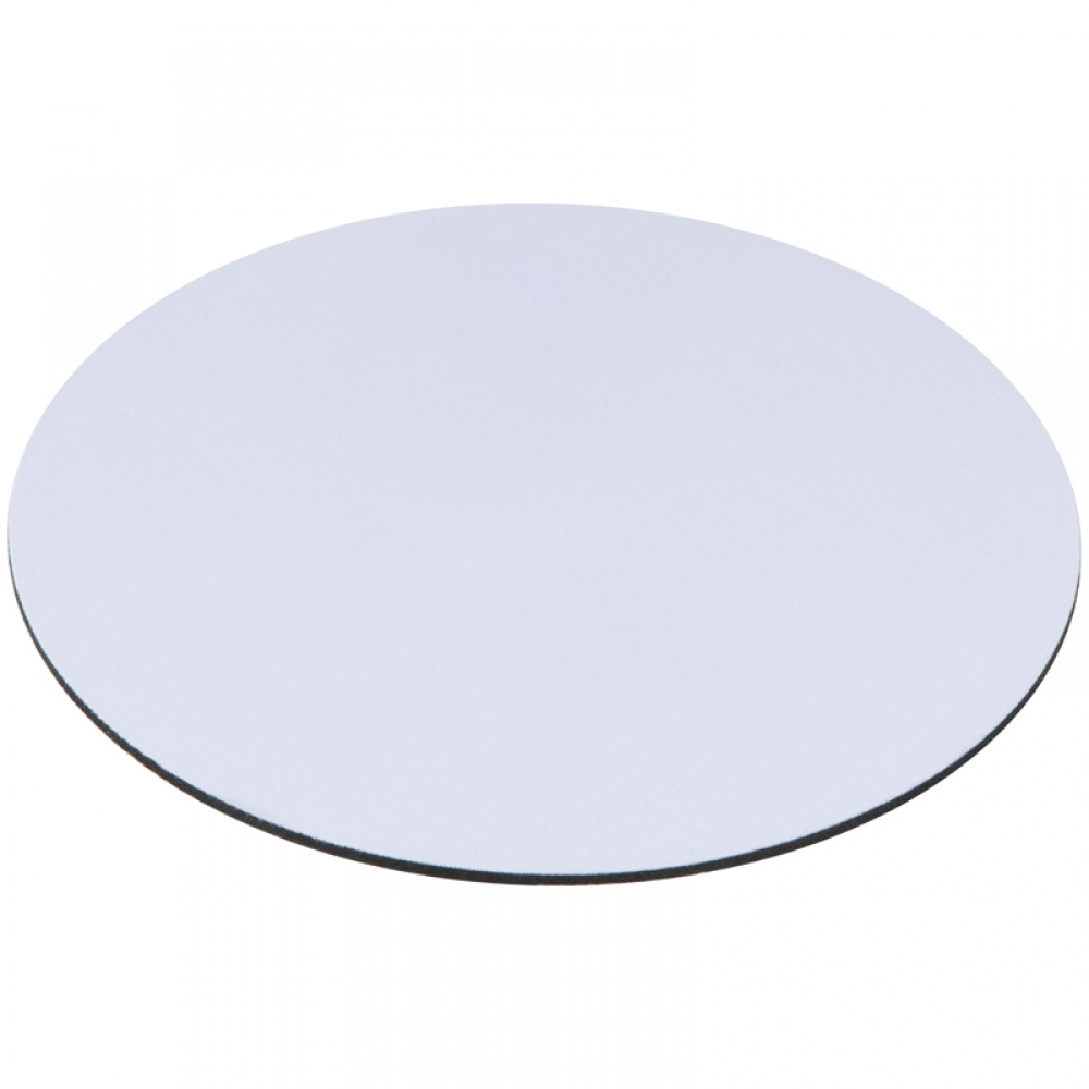 Logo trade promotional merchandise image of: Round mousepad, White