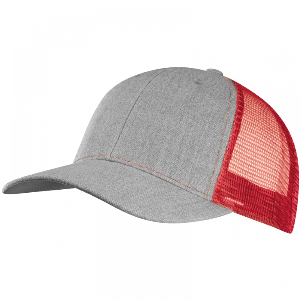Logotrade promotional giveaway image of: Baseball Cap with net, Red