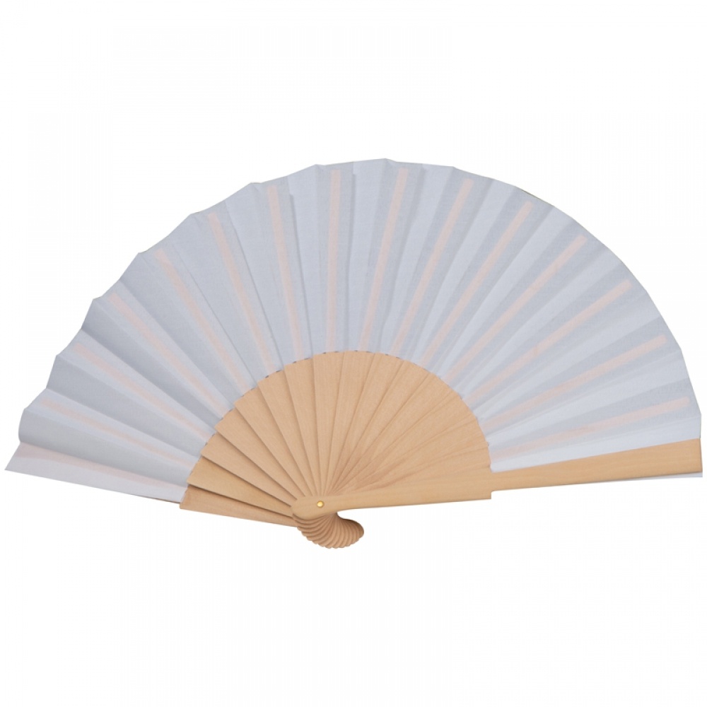 Logotrade corporate gifts photo of: Paper hand fan, White