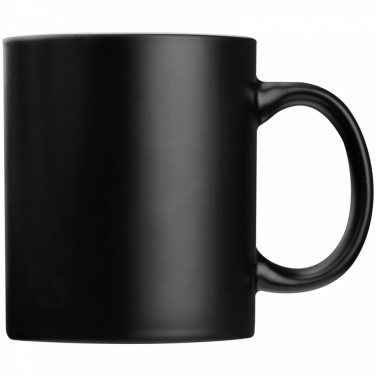 Logo trade promotional merchandise image of: Black mug with colored inside, White