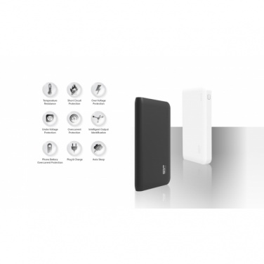 Logo trade corporate gifts picture of: Power Bank Silicon Power S100, White