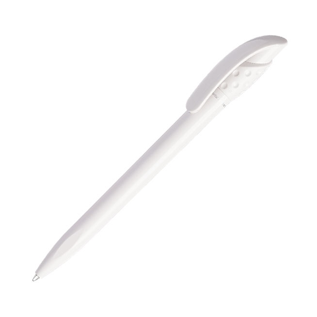 Logo trade advertising product photo of: Golff Safe Touch antibacterial ballpoint pen, white