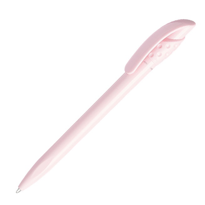 Logotrade promotional giveaway image of: Golff Safe Touch antibacterial ballpoint pen, pink