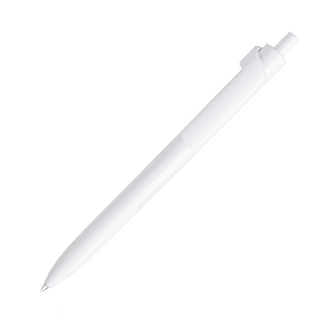 Logo trade promotional merchandise picture of: Forte Safe Touch antibacterial ballpoint pen, white