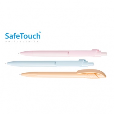 Logo trade promotional gifts image of: Forte Safe Touch antibacterial ballpoint pen, pink