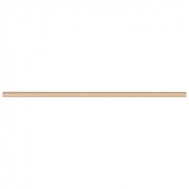 Logo trade corporate gifts image of: Set of 100 drink straws made of paper, brown