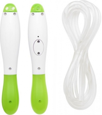 Logo trade promotional giveaways image of: Frazier skipping rope, lime green