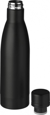 Logo trade promotional giveaway photo of: Vasa copper vacuum insulated bottle, 500 ml, black