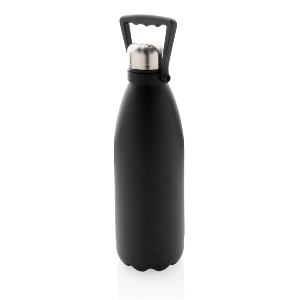 Logotrade promotional item image of: ​Large vacuum stainless steel bottle 1.5 L, black